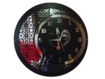 DUVAR SAATİ 50 CM AHŞAP AYNA ELİF VAV MOTİFLİ
