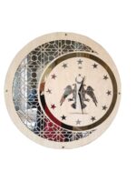 50cm AHŞAP ve AYNA DUVAR SAATİ SELÇUKLU TEMALI